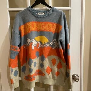 Aelfric Eden Tree Mountain Sun Knitted Sweater Medium